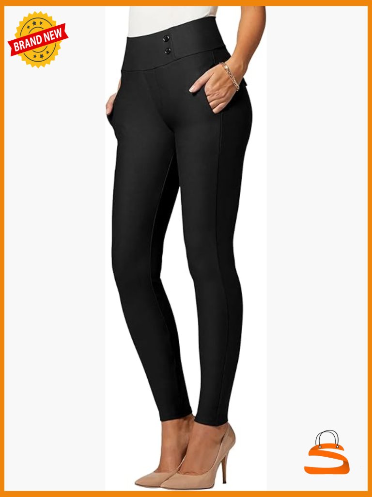 Stretch Slacks - Tummy Control - Slim Leg - Ponte - Plus Size